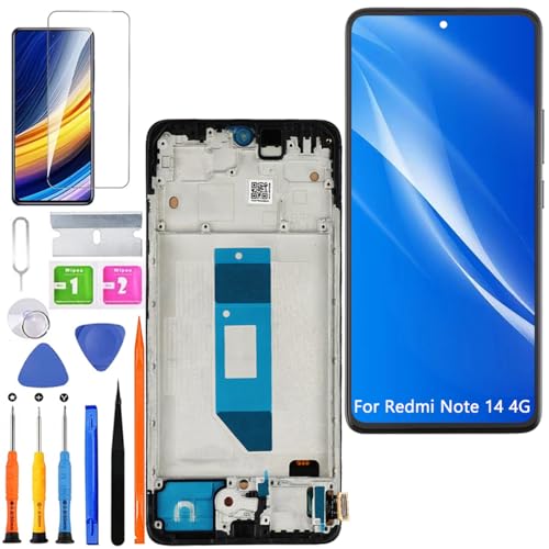 Écran Redmi Note 14 4G TFT noir : réparez l'affichage cassé de votre mobile
