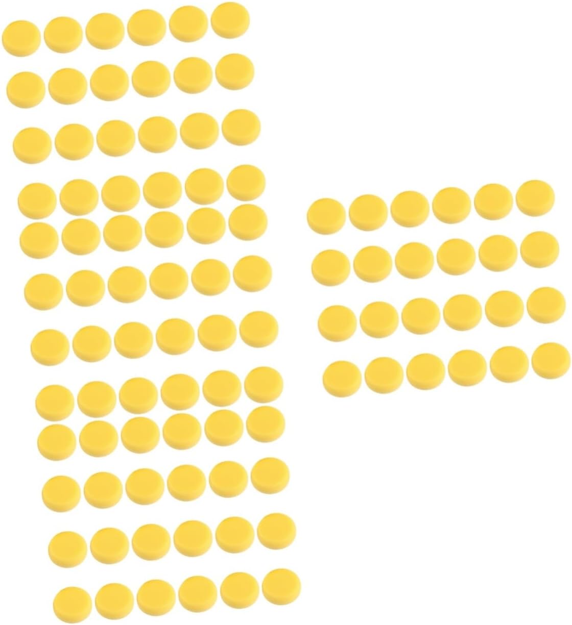 Lurrose 4sets Yellow Round Sponges for Painting Art Crafts and Cleaning Soft Absorbent Multi-Purpose Sponges for Watercolor Face Painting and Projects