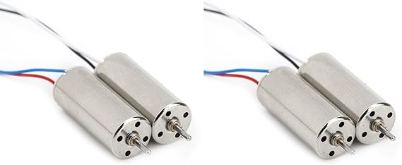 Micro Coreless Motor, Pack of 4 8520 Motor Hollow Cup 8.5x20mm 3~5V 0.15A Quadcopter Cordless Motor Replacement for RC Drone Quadcopter Plant Driveline Systems