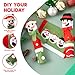 JOYIN 3 Pieces Snowman Fridge Door Handle Covers Appliance Fits Standard Size Kitchen Refrigerator Microwave Oven Or Dishwasher, Xmas Indoor Decor, Party Favor Supplies, Washable Holiday Door Decor.