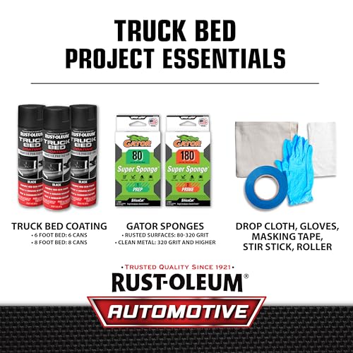 Rust-Oleum Automotive Truck Bed Coating Spray Paint, Black - image 7