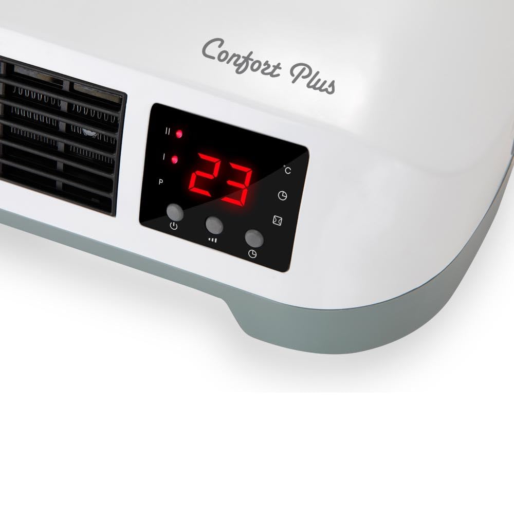 Orbegozo SP 6000 - Chauffage pour salle de bains Split programmable avec télécommande, 2000 W, 2 niveaux de puissance et mode ventilateur, blanc