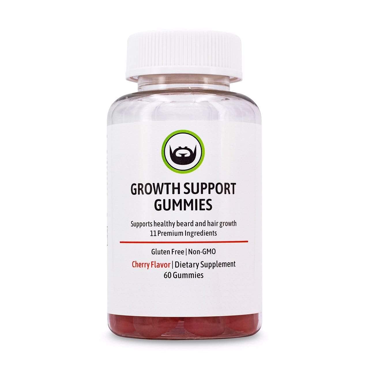 Beard Organics Growth Support Gummies | Biotin 10,000mcg | Beard Growth Supplement | 30-Day Supply - 60 Gummies
