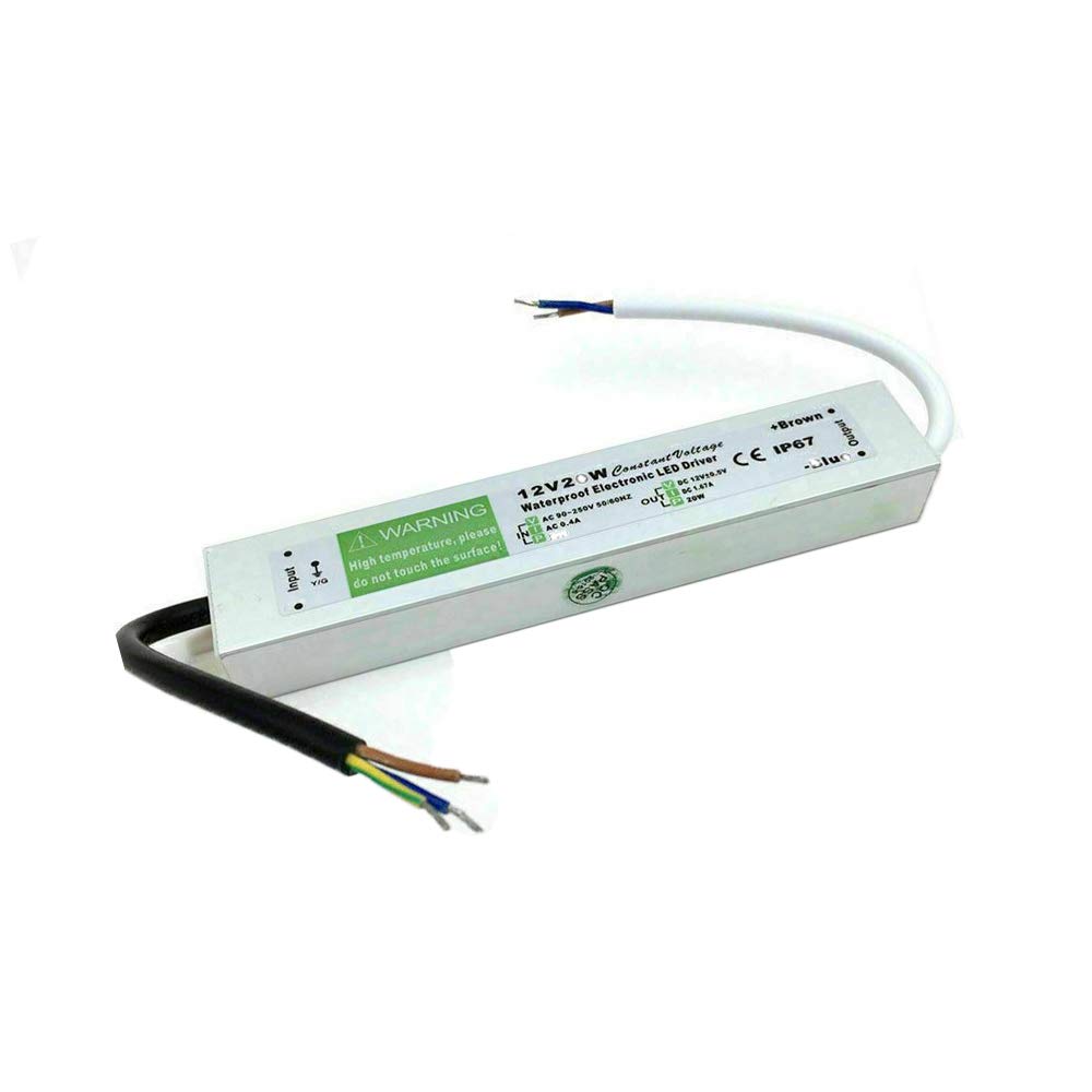 Tophomer Led Power Supply Waterproof Ip67 Ac 220V/110V Input Led Strip Module Driver 12V 20W/30W