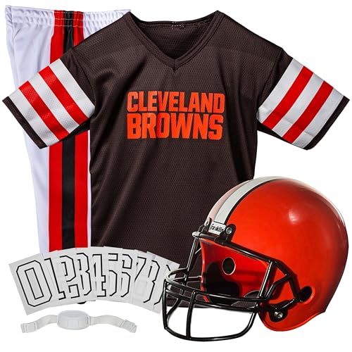 image for Franklin Sports Cleveland Browns Kids NFL Uniform Set - Youth NFL Team
