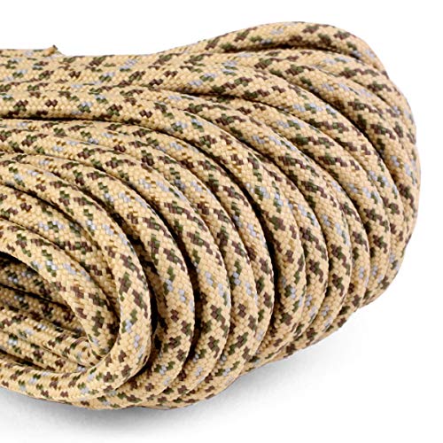 Image of Atwood Rope MFG 550 Paracord 100 Feet 7-Strand Core Nylon Parachute Cord Outside Survival Gear Made in USA | Lanyards, Bracelets, Handle Wraps, Keychain (Desert)