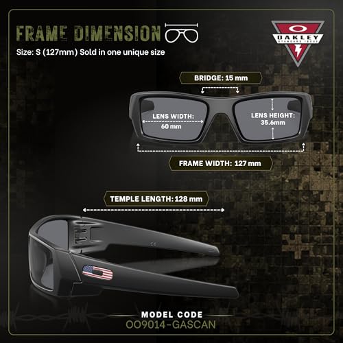 Image of Oakley Standard Issue SI GASCAN USA FLAG Collection Military Grade Sunglasses With Official Eyewear Kit