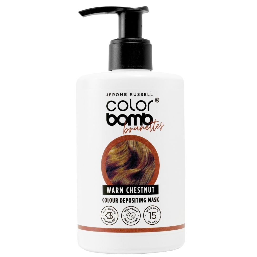 Jerome Russell WARM CHESTNUT Colour Bomb | Colour Depositing Hair Mask