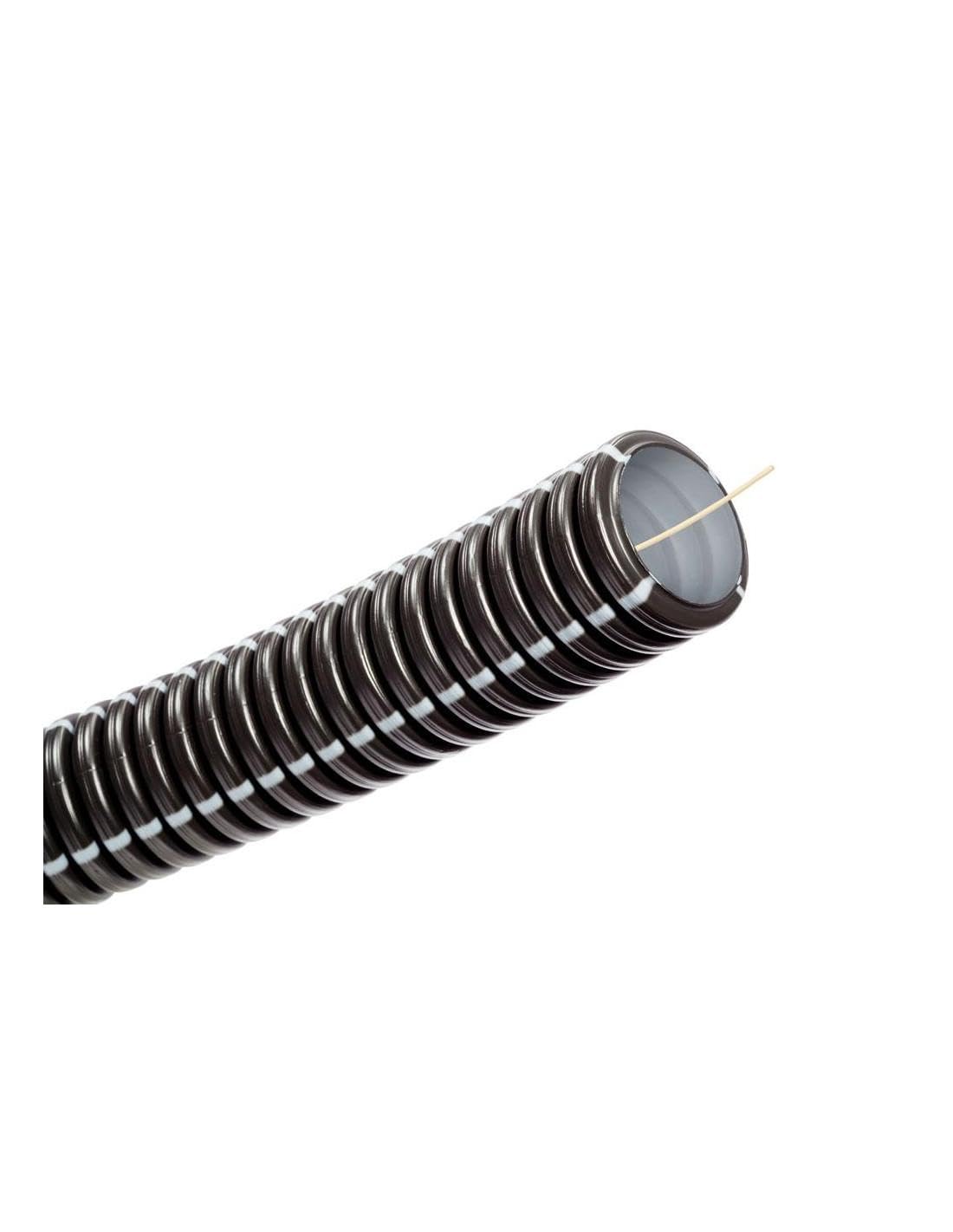 Gaine TPC Flexichoc IK10 ignifugée Noire Ø 40 mm 25 m PP IP44 750 N 20 J NF OUTILE