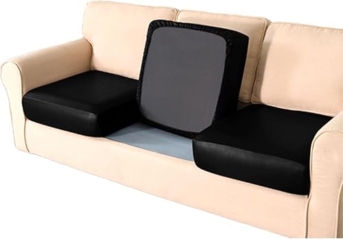 Fundas de asiento de sofá de poliuretano impermeables, fundas de cojín elásticas para sofá, funda de sofá gruesa, adecuada para funda de sofá