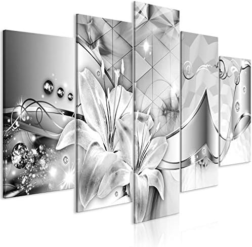 murando Canvas Wall Art Abstract Flowers 200x100 cm / 79"x40" - 5 pcs Non-woven Canvas Prints Image Framed Artwork Painting Picture Photo Home Decoration Dandelion a-C-0087-b-n