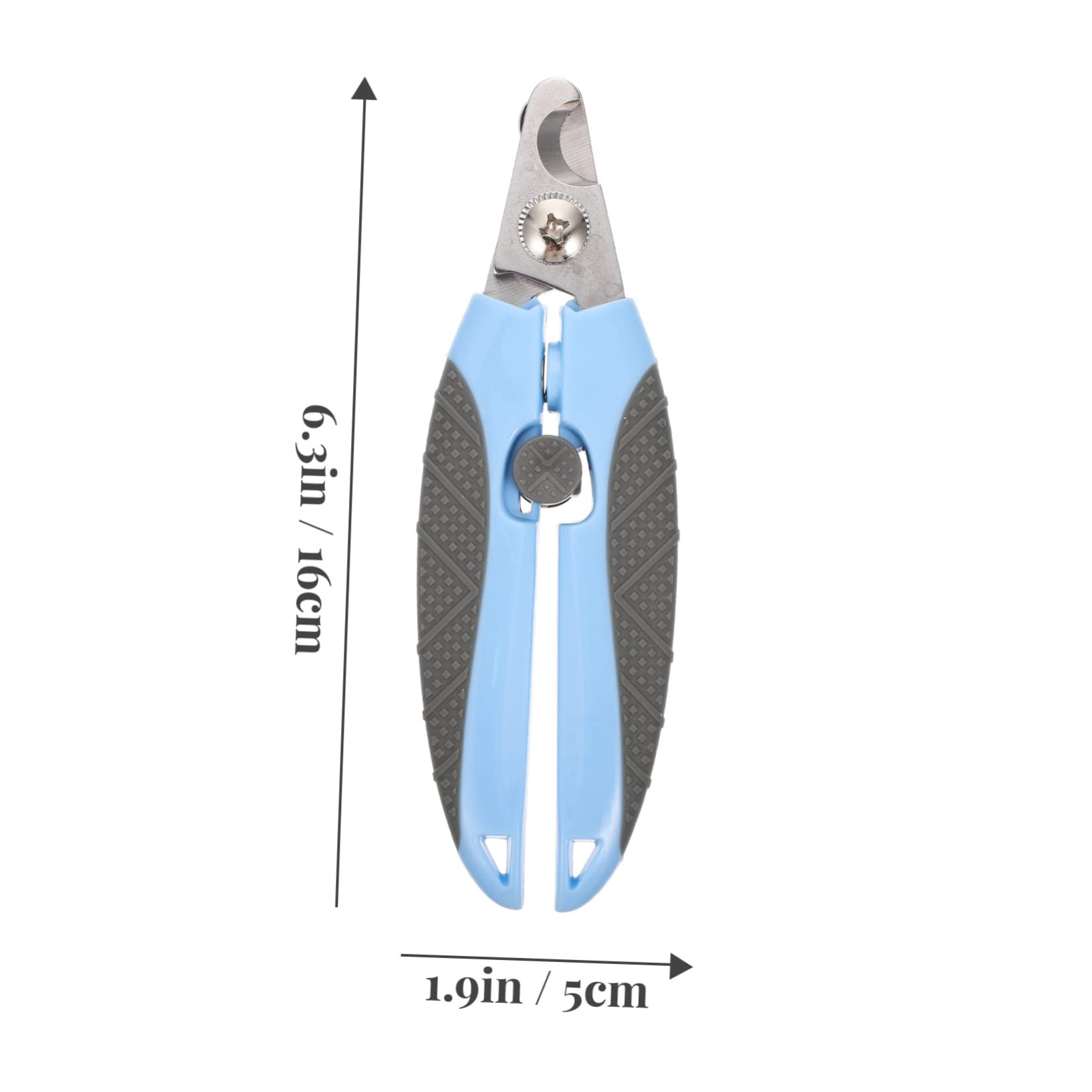 HOLIDYOYO Pet Nail Clippers for Cats and Dogs Portable Nail Trimmer Non-Slip Handle Abs Metal Material