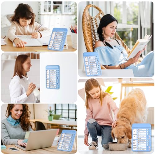 Image of Audab Dry Erase Chore Chart for Kids, Magnetic Whiteboard Checklist Board, Chore Checklist Slider to Do List Board, Daily Routine Chart Schedule Board Task Tracker for Home Refrigerator, Wall, Desk