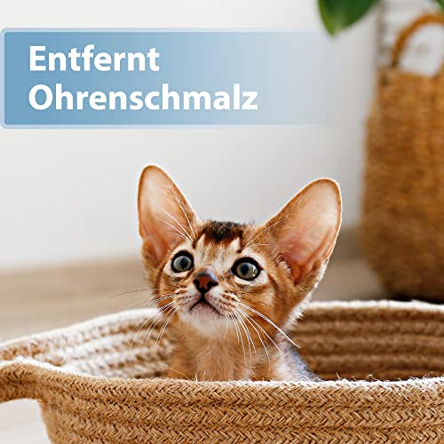 Felisept Ohrpflege Finger-Pads für Katzen 50 Stück - Pflege & Hygiene für Katzenohren, Fingerlinge zur praktischen & intutiven Reinigung, Ohrreiniger für Katzen, Ohrmilben Katze - Kitten Pflege