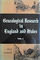 Genealogical Research in England and Wales, Vol. 1 B0010KV1GG Book Cover