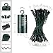 Joomer Battery Christmas Lights, 33ft 100LED Battery Operated Mini String Lights 8 Lighting Modes Timer Waterproof for Home, Garden, Party, Holiday, Christmas Trees Decoration (Warm White)