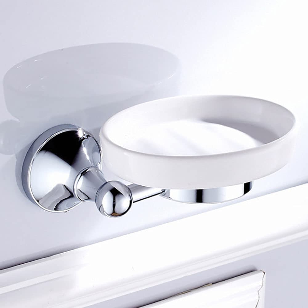 Juegos de accesorios de baño cromados que evitan el óxido con estante de rollo y jabonera