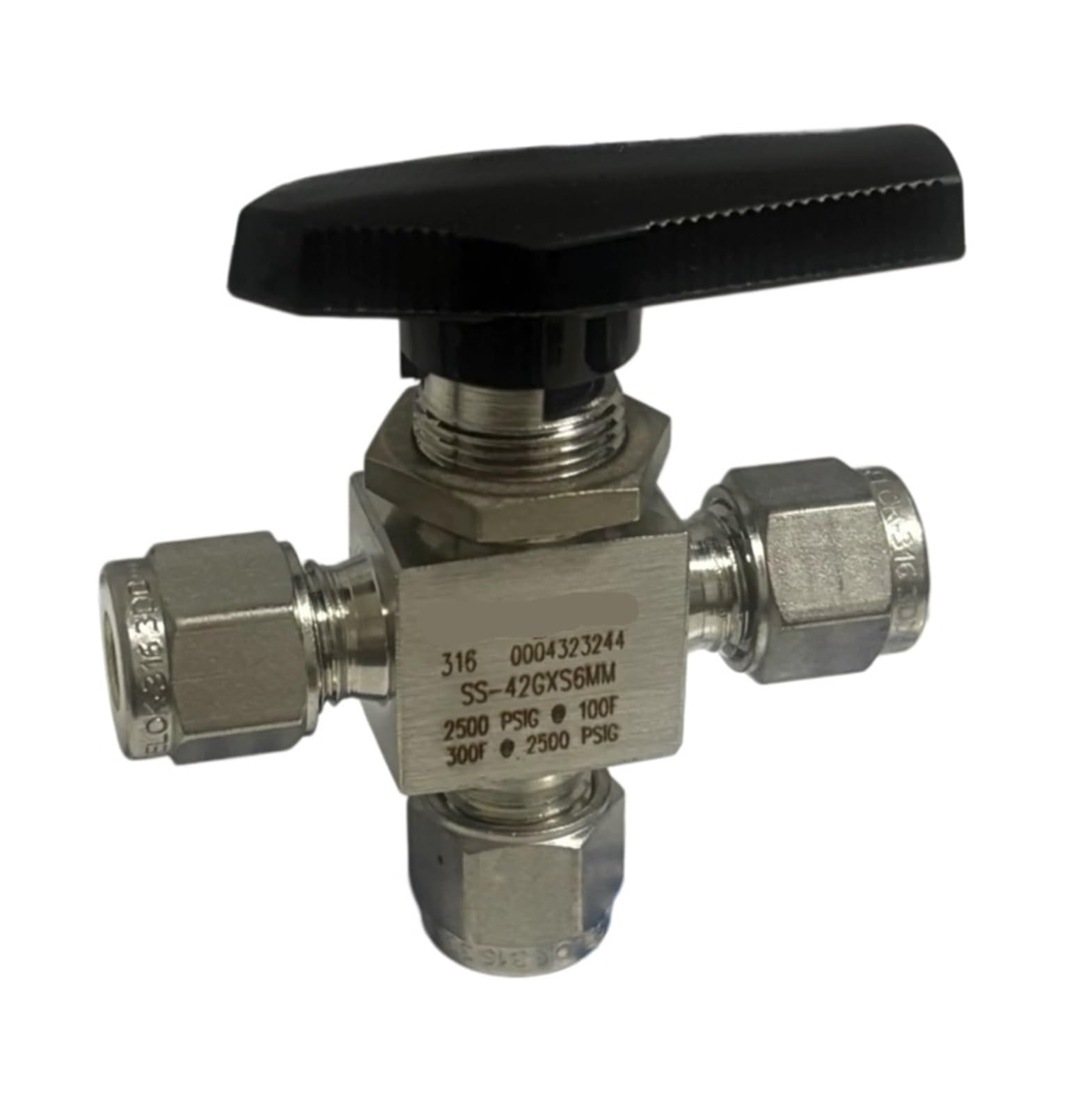 Hqdrcy One Color 3-Way Ball Valve Ss-42Gxs6mm 6Mm For Industrial Production