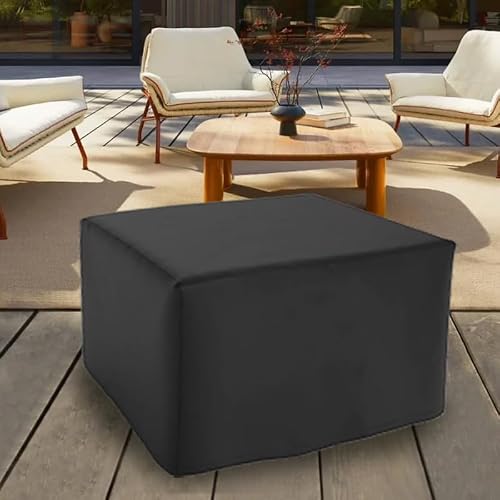 maobutte Square Fire Pit Cover for 28 Inch Firepit, Heavy Duty Outdoor Patio Fire Pit Table Cover, Gas Fire Pit Cover - Waterproof Dustproof Anti UV and Tear Resistant — view 5