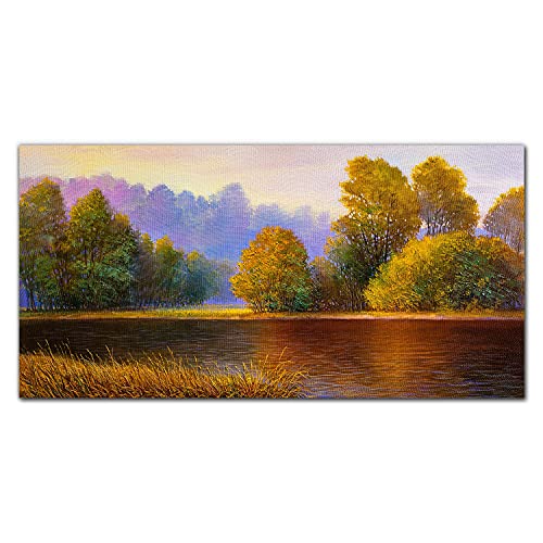 Impression Fleuve Nature Coloray : Tableau Photo d'Intérieur Haut de Gamme