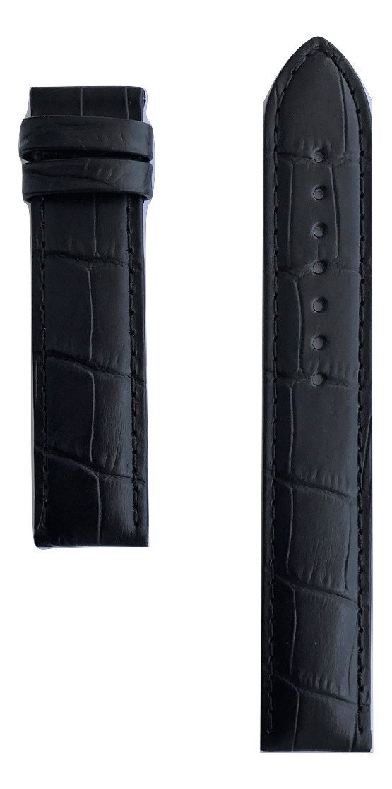 Tissot Men's PRC 200 19mm Black Leather Band Strap for T055417 or T055410