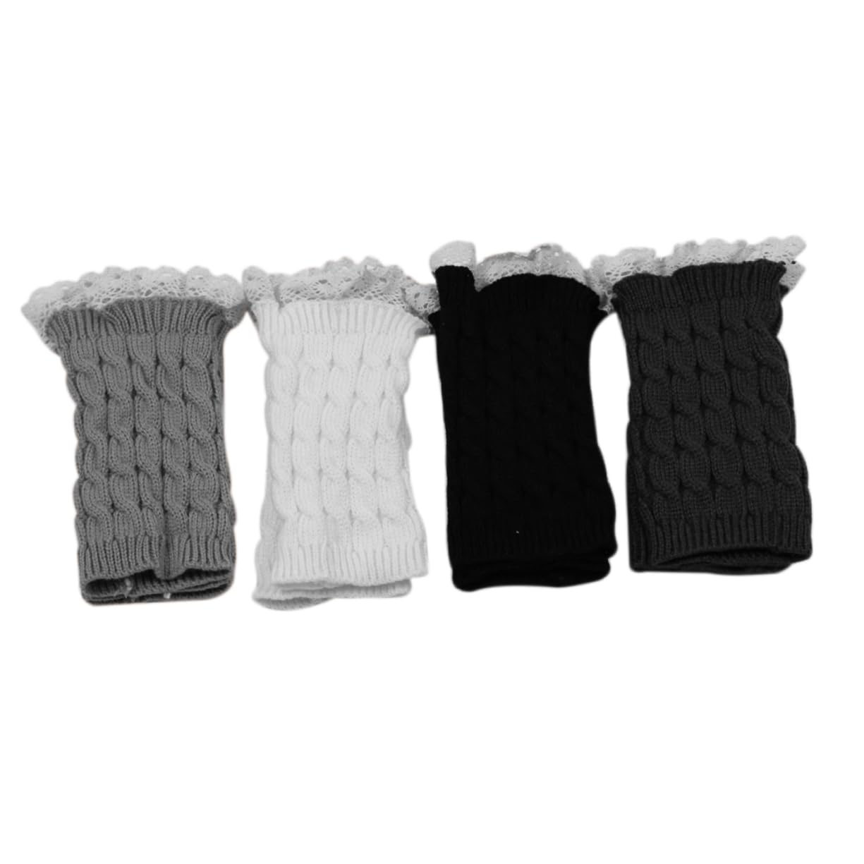 WOFASHPURET Fingerless Gloves Women's Winter Warm Knitted Long Gloves Comfortable Arm Warmers Thumb Hole