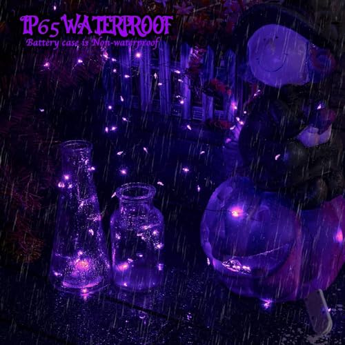 Brightown LED Fairy Lights Battery Operated String Lights - 7ft 20LED Waterproof Silver Wire Firefly Starry Moon Lights for DIY Crafts Wedding Table Centerpieces Party Bedroom Christmas - Image 4