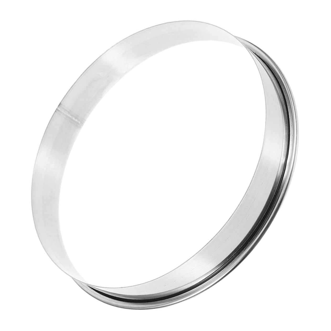 CIYODO Pizza Serving Ring Pastry Shaping Ring Pizza Server Pizza Tools Baking Rings Chef Rings Pizza Oven Accessories Round Pizza Steel Pizza Accessories Tart Ring Silver Stainless Steel