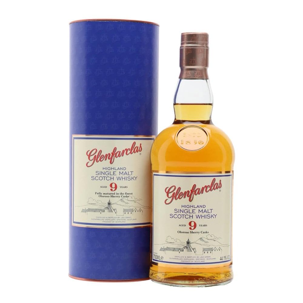 Glenfarclas 9 Years Old Oloroso Sherry Casks Highland Single Malt 44,1% Vol. 0,7l in Geschenkbox