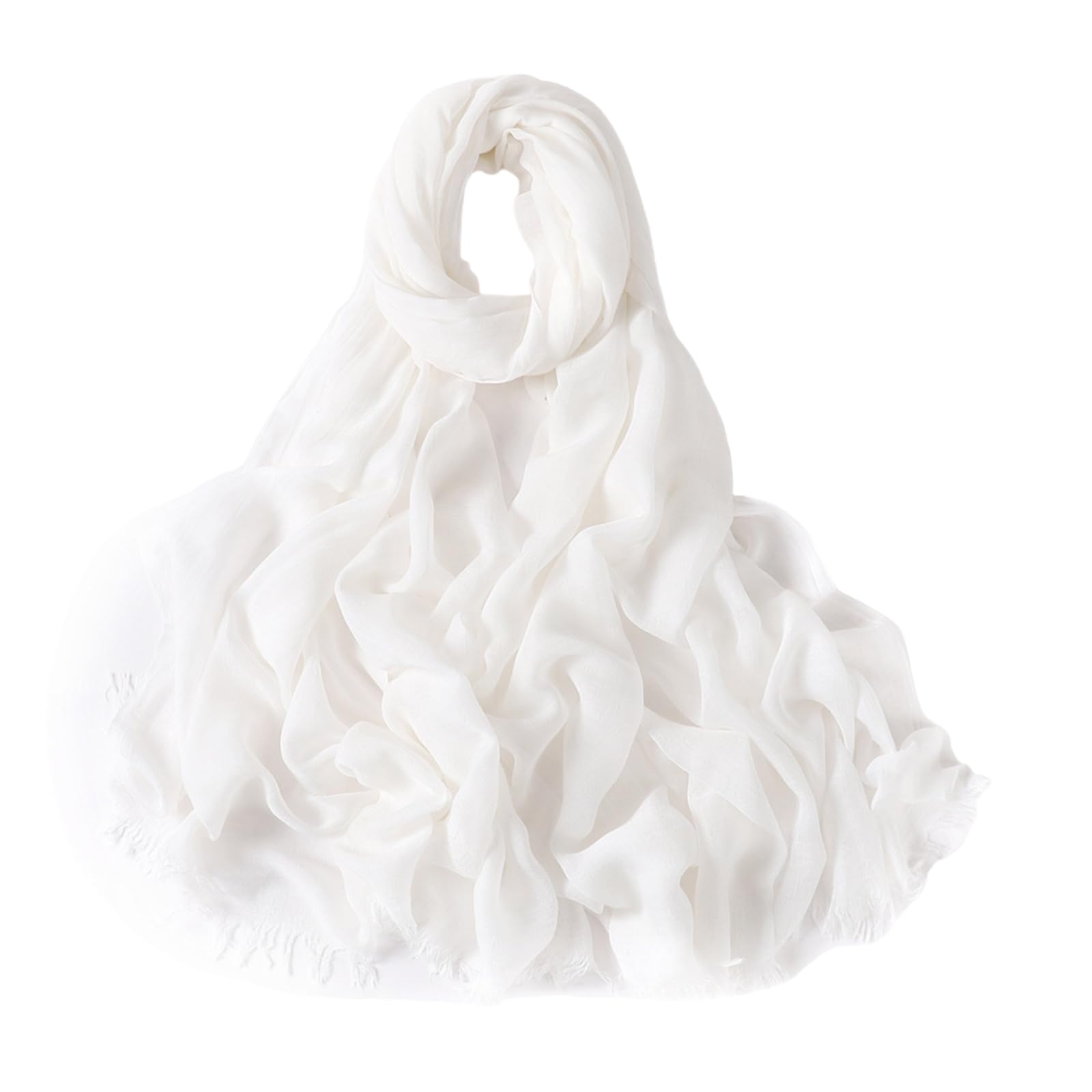 MICFENY Breathable Long Scarf Multipurpose Headwear For Sensitive Skin Adult Soft Viscose Fabric Neck Gaiter Headcovering
