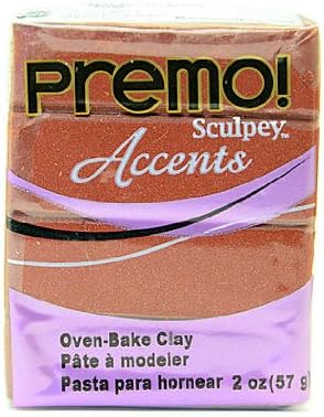 Sculpey Premo Premium Polímero Arcilla Bronce 2 oz. Paquete de 5
