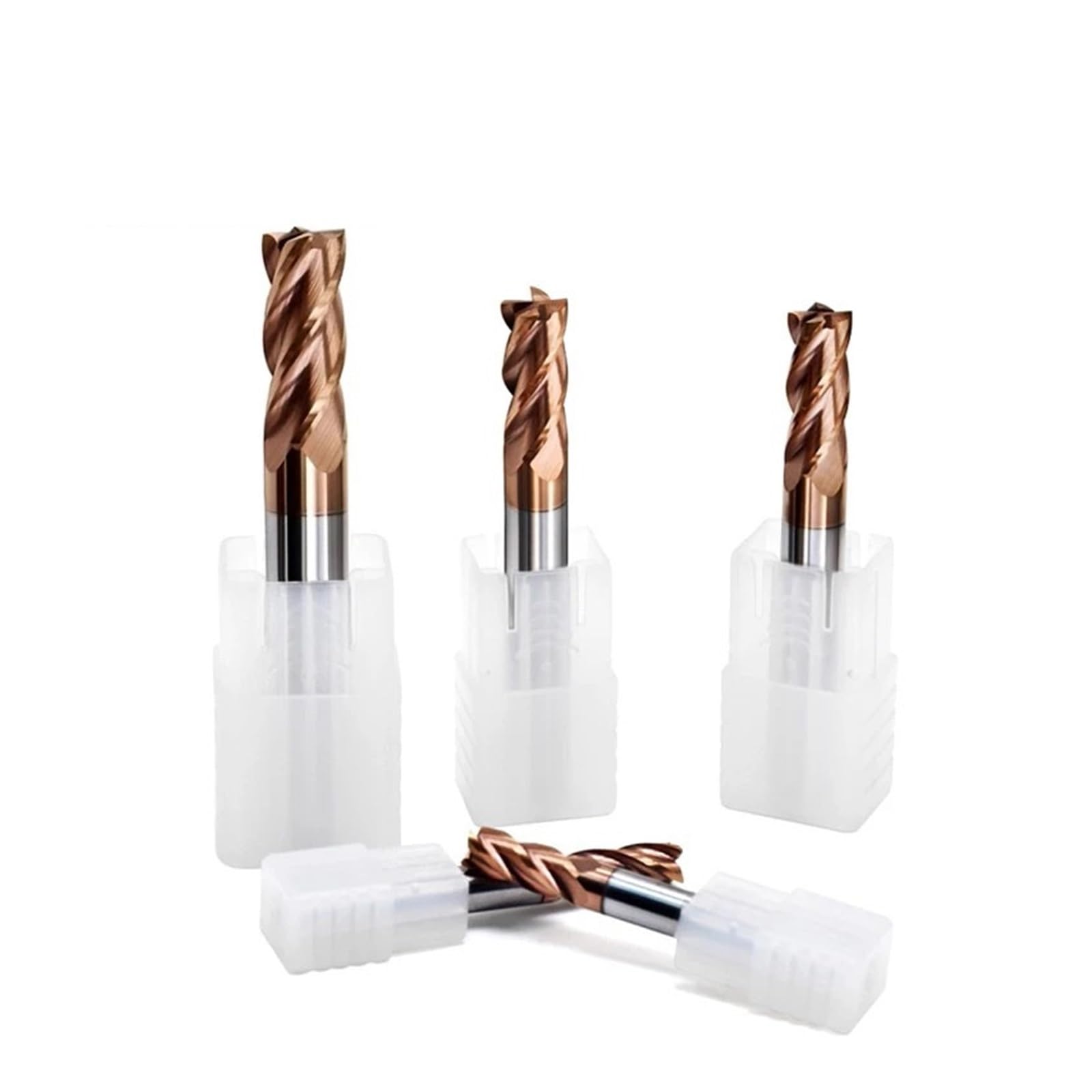 Fresadora Con Revestimiento De Aleación, Herramienta Acero Tungsteno, Mecanizado Cnc Hrc55 4 Fiute Endmill, Herramientas Máquina Superior, 1 Ud(20.0mmx100L)