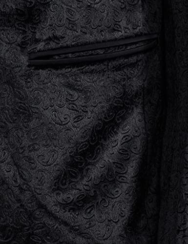 Image of Ethnix Men's Polyester Velvet Flock PRT Texture Suit with Shirt Blazer