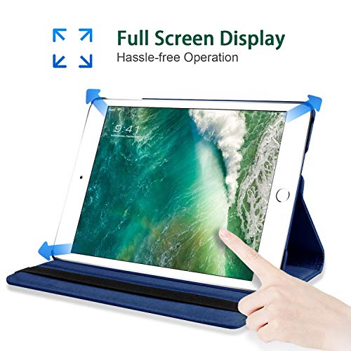 Image of Mcart Rotate Flip ipad Cover iPad 9.7 case 2018 /2017 5th ipad case 6th Generation Midnight Blue