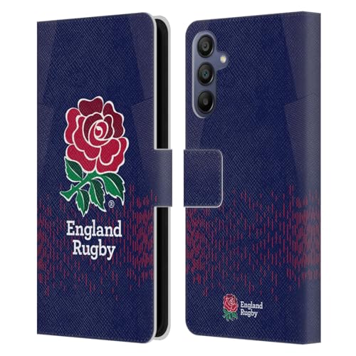 Funda de cuero England Rugby para Samsung Galaxy A15 carcasa tipo libro