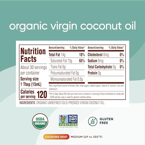 image for Nutiva Organic, Cold-Pressed, Unrefined, Virgin Coconut Oil from Fresh