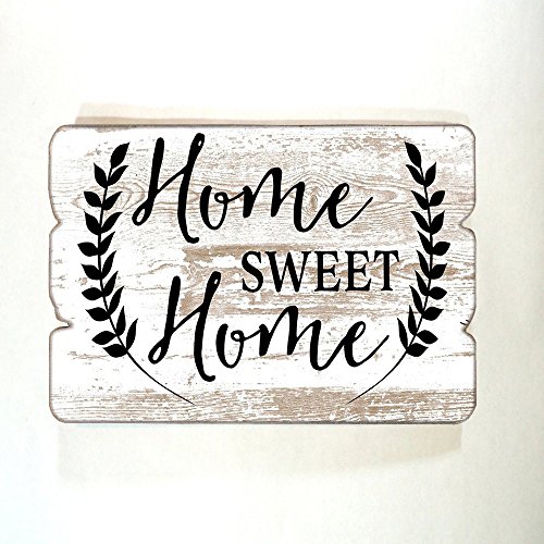 Home Sweet Home Wooden Wall Sign,Shabby Chic Farmhouse Wall Decor,Decorative Hanging Sign for Home Decor
