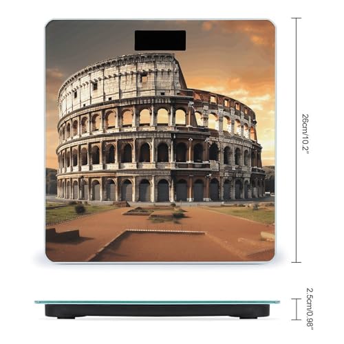 Báscula digital de baño Ancient Colosseum de alta precisión miniatura 2