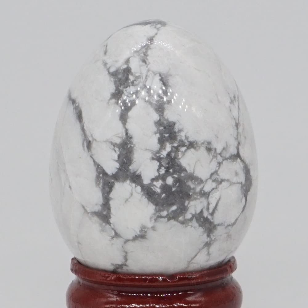 casa di meditazione Piedras de cristal de 30x40mm, huevo naturale, Reiki Gema Minerale, artesanía, decoración del hogar, regalo (colore : bianco turchese, taglia: 10 pz)