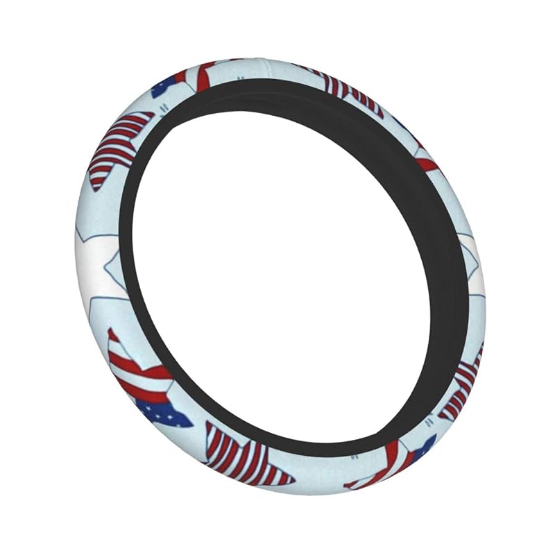 Capa para Volante WCMYII com Estampa Stars and Stripes em Neoprene, 36,8–38,1 cm
