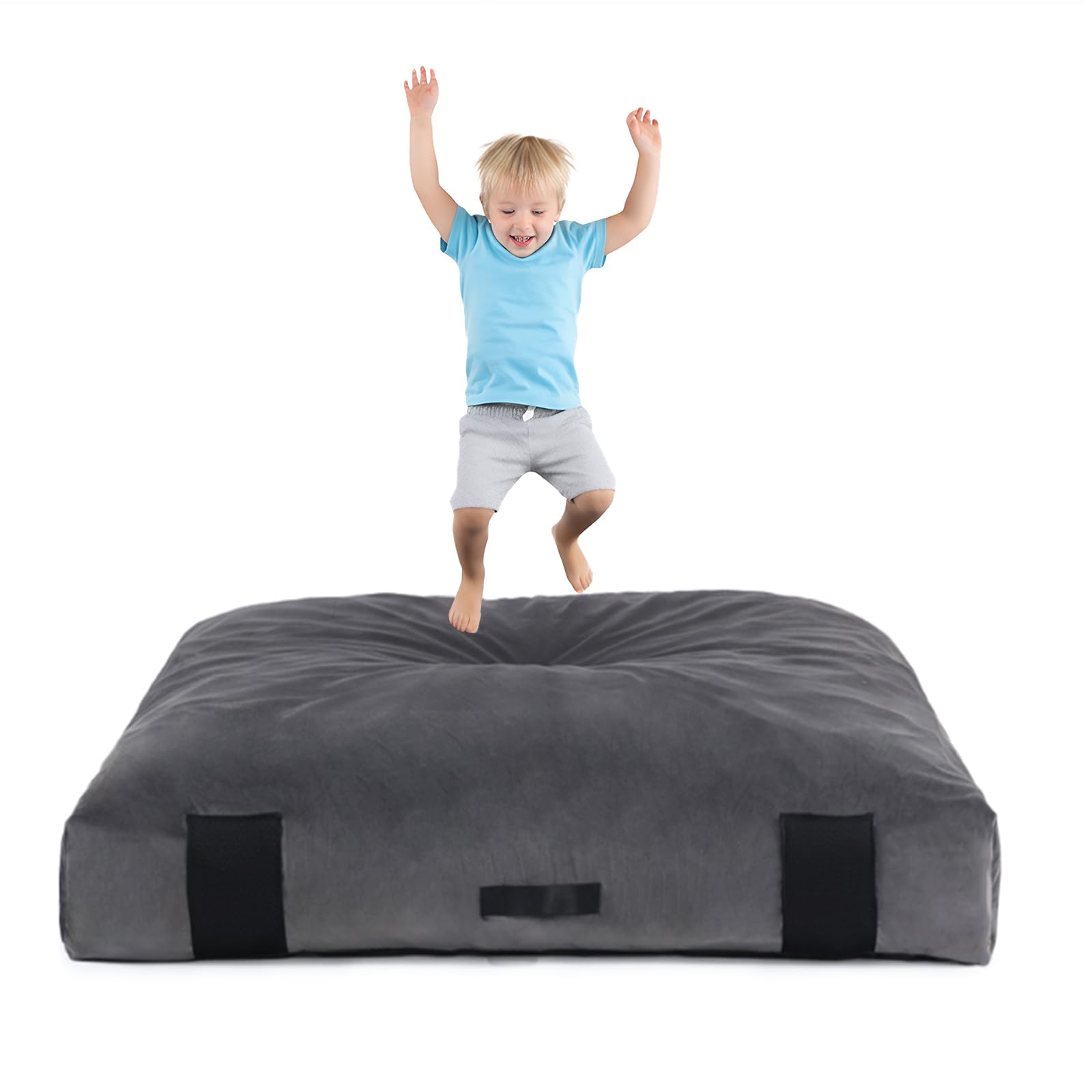 Crash Pad for Kids Sensory Room, Soft Foam Crash Mat with Removable Cover