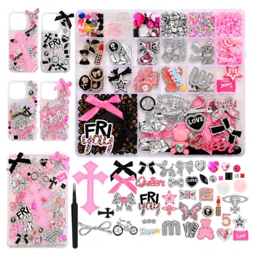 Image of SANNIDHI 2380pcs Junk Phone Case Charms Kit for DIY Customizing Phone Case