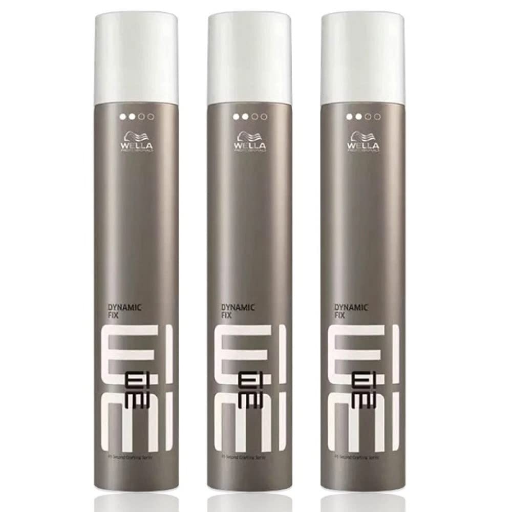 Wella Lakier do włosów Eimi Dynamic Fix-45 s, niemiecki produkt 3 x 500 ml