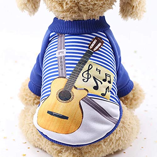 KUTKUT Guitarist Music Fashion Fleece Soft Sweatshirt for Small Puppy and Cat (Size: L, Chest: 42 cm, Back Length: 28cm) (B096FMJDMN) Amazon Price History, Amazon Price Tracker