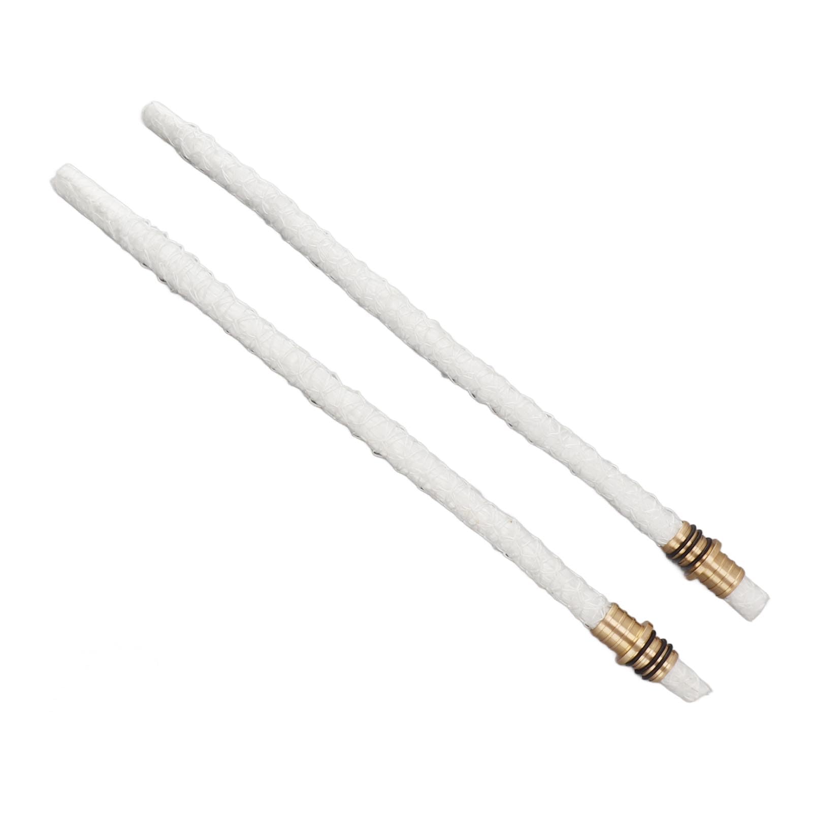 10PCS Wine Bottle Torch Wicks Kit Fiberglass Replacement Wicks with Brass Torch Wick Holders and Caps for DIY Homemade Torch Indoor Outdoor Decor