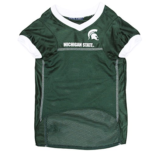 Image of Pets First Collegiate Michigan State Spartans Pet Jersey, XX-Large