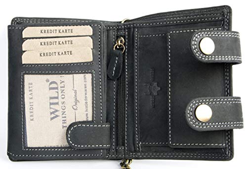 FLW-Wild Men's Grey Biker's Wallet with 18 Inches Long Chain to Hang3