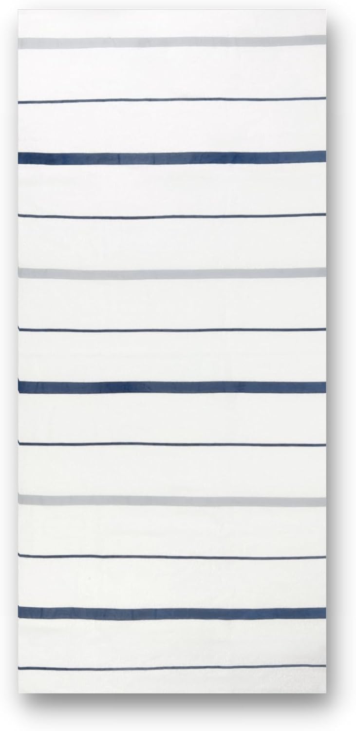 Ben Kaufman Terry Horizontal Sailor Stripes Towels - Cotton Terry Towels for Beach & Pool - Oversized & Absorbent Striped Beach Towels - Beach & Pool Essential - Navy, 4 Pack