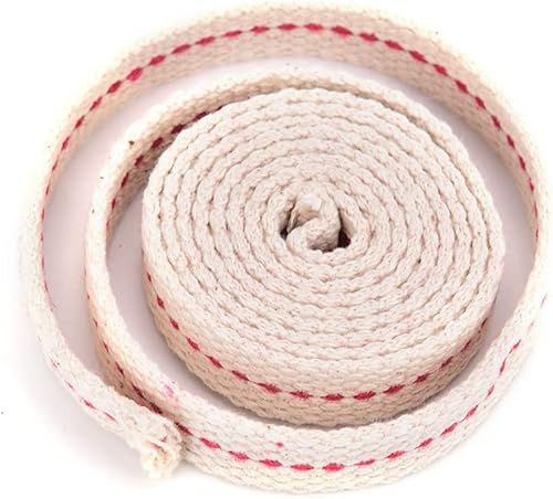 Miniatura 3 de Generic Quemador de mecha de aceite de mecha de algodón plano, 3/8 pulgadas, 6.6 ft/6.5 pies, 1 unidad