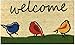 Welcome Doormat by Castle Mats, Size 18 x 30 inches, Non-Slip, Durable, Made Using Odor-Free Natural Fibers
